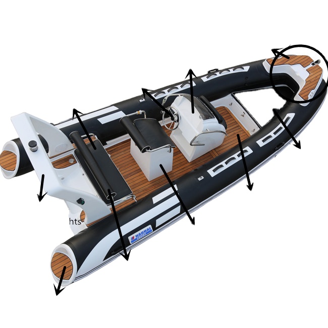 16 pés 4.80m material hypalon  - Fishing Boat Fiberglass avaliação e preço