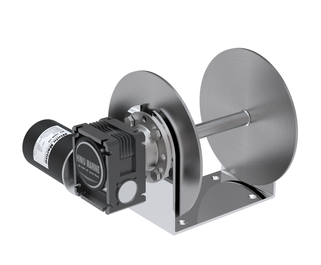 12V 1000W 316 Tambor de aço in - Fishing Boat Anchor Winch avaliação e preço